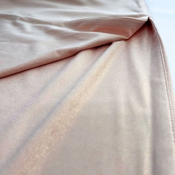 HOUSE OF CB LEONETTA METALLIC PINK COWL NECK OPEN BACK EVENING FORMAL DRESS - S - Picture 10 of 12